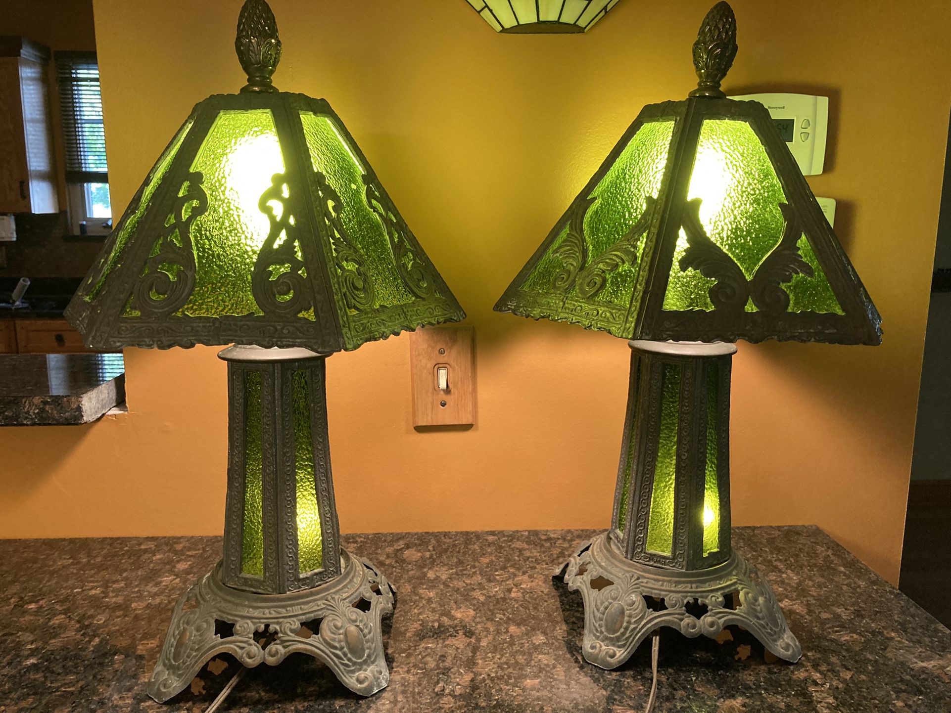 Antique Leaded Table Lamps
