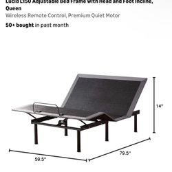 ADJUSTABLE QUEEN SIZE BASE/BED FRAME