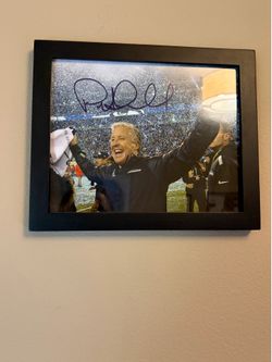 Pete Carroll Seahawks Signed 8x10 Photo