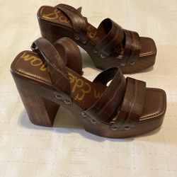 Sam Edelman Wooden Platform Heels