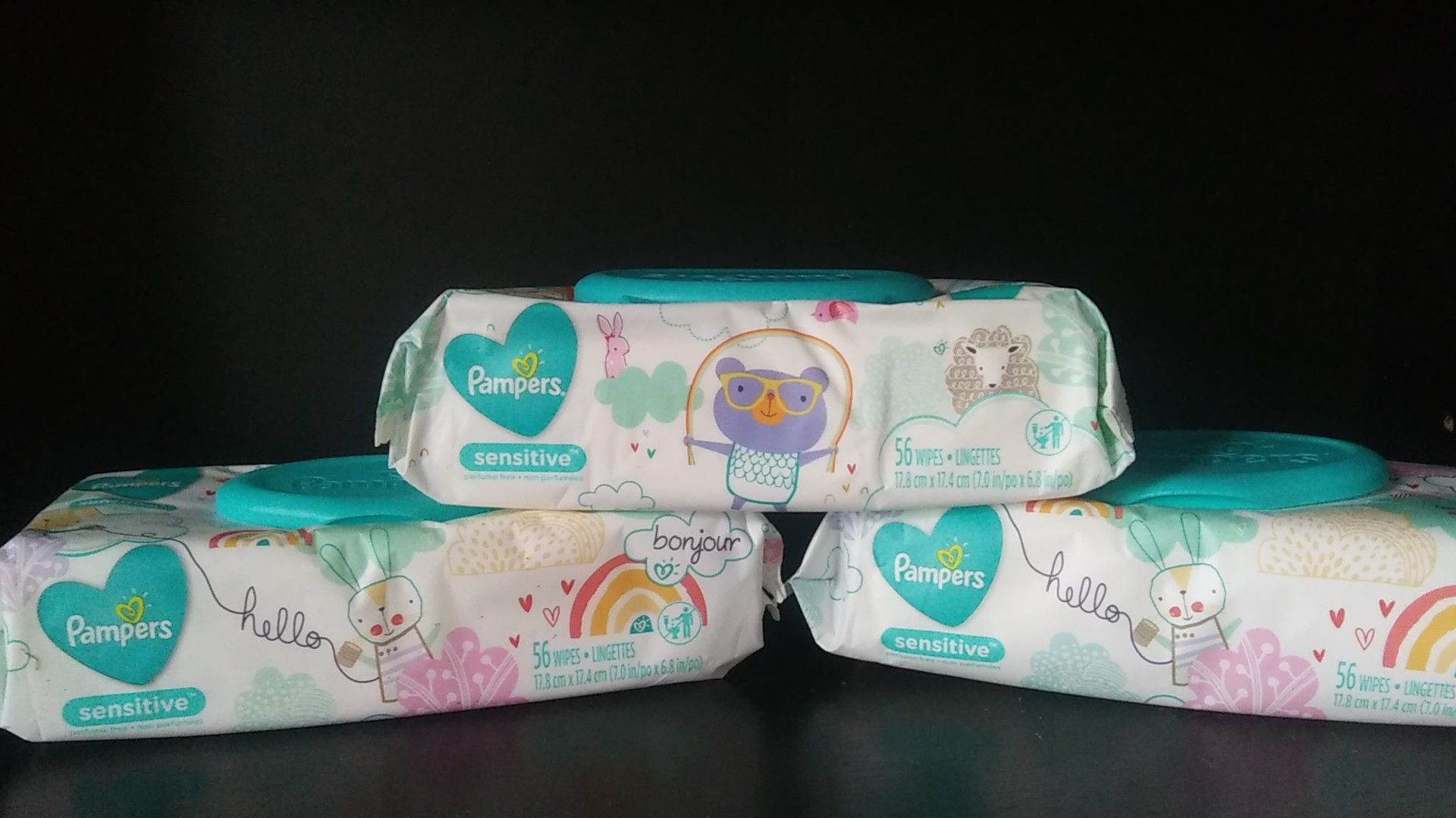 New pampers baby wipes 3 pack
