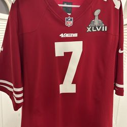 Rare Super Bowl XLVII - Colin Kaepernick Jersey - large 