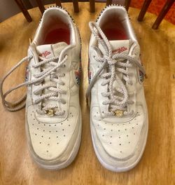 Nike Air Force low 1 size 8.5 woman color cream