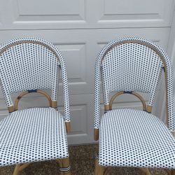 Serena and Lily Riviera Rattan Counter Stools 