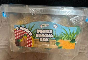 Toymendous 8pc Squishies mini bananas Box set