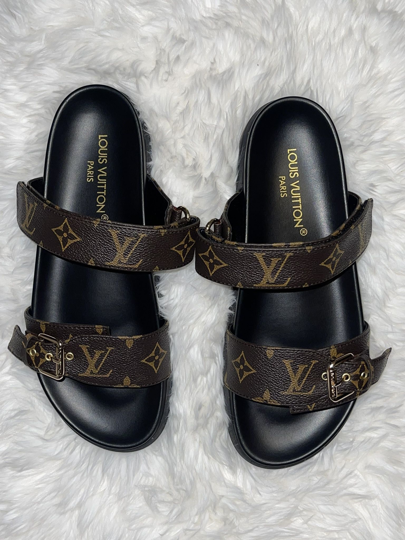 Louis Vuitton Bom Dia Flat Comfort Mules – Size 8