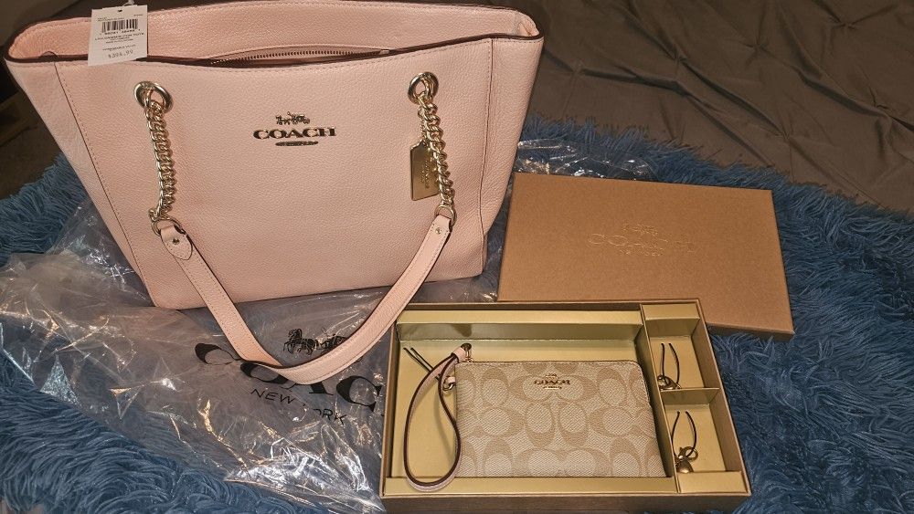 Coach Purse & Wristlet Bag