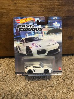 Hot Wheels Porsche 718 Cayman GT4 Fast & Furious Premium