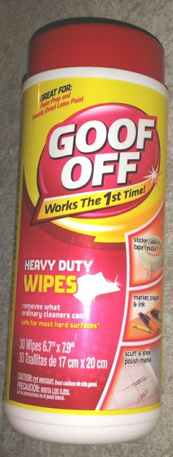 Goof Off Heavy Duty Wipes