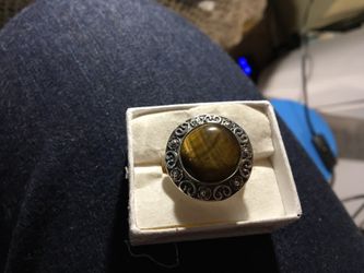 Tiger eye ring