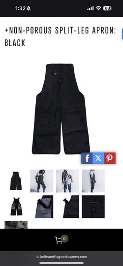 Knife And Flag Apron