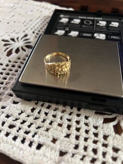 10K Gold nugget ring