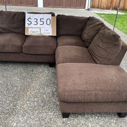 Brown Sectional couch