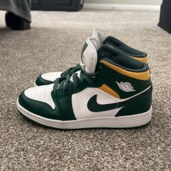 Air Jordan 1 Mid 'Sonics' Size 7Y/7M/8&8.5w