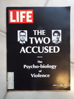 Life Magazine, June 21, 1968 - James Earl Ray and Sirhan Sirhan Life Magazine