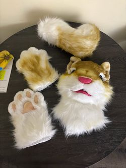 SQUIRREL COSTUME ! (Mask, paws, tail)