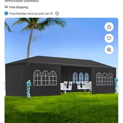 10'x30' Wedding Party Canopy Tent (Black)