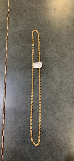 10k Rope Necklace 