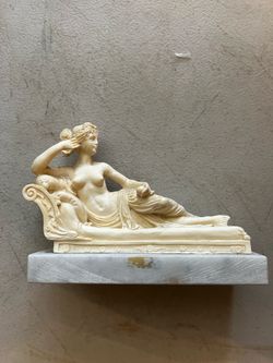 Reclining Classical Female Figure Statue