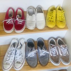 Vans, converse women’s size 6 men size 4.5
