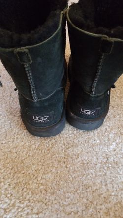 Girls black uggs size 2.