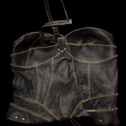 Harley Davidson leather corset