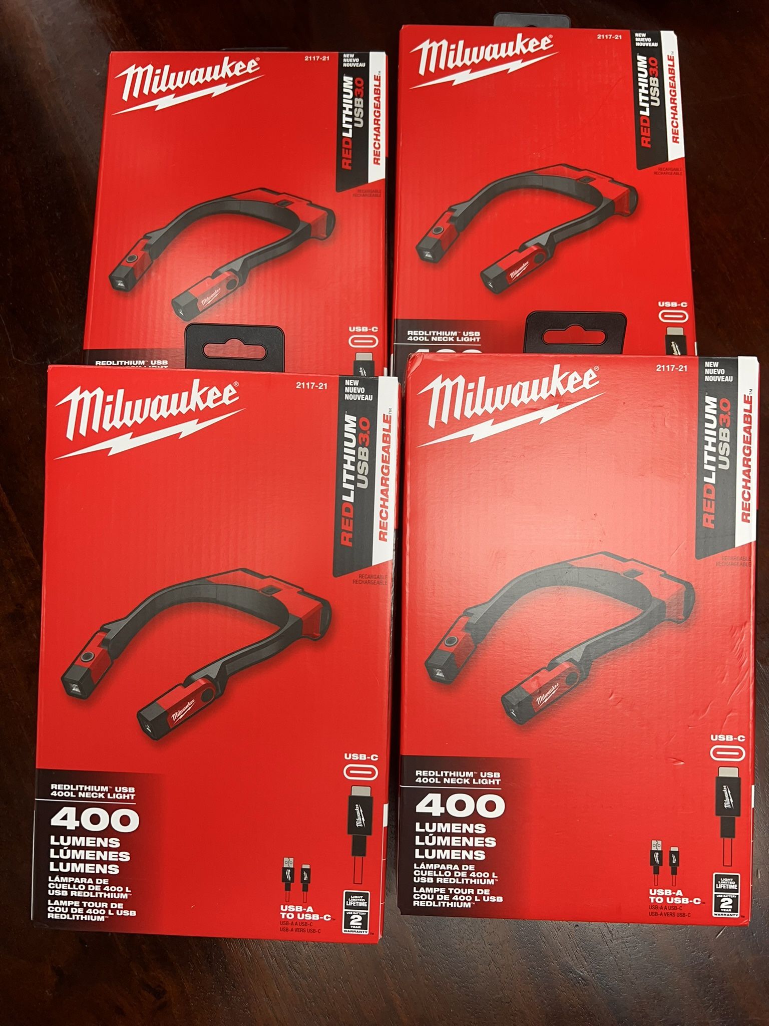 Milwaukee 🔴🔴400 Lumens LED REDLITHIUM Rechargeable Neck Light $70