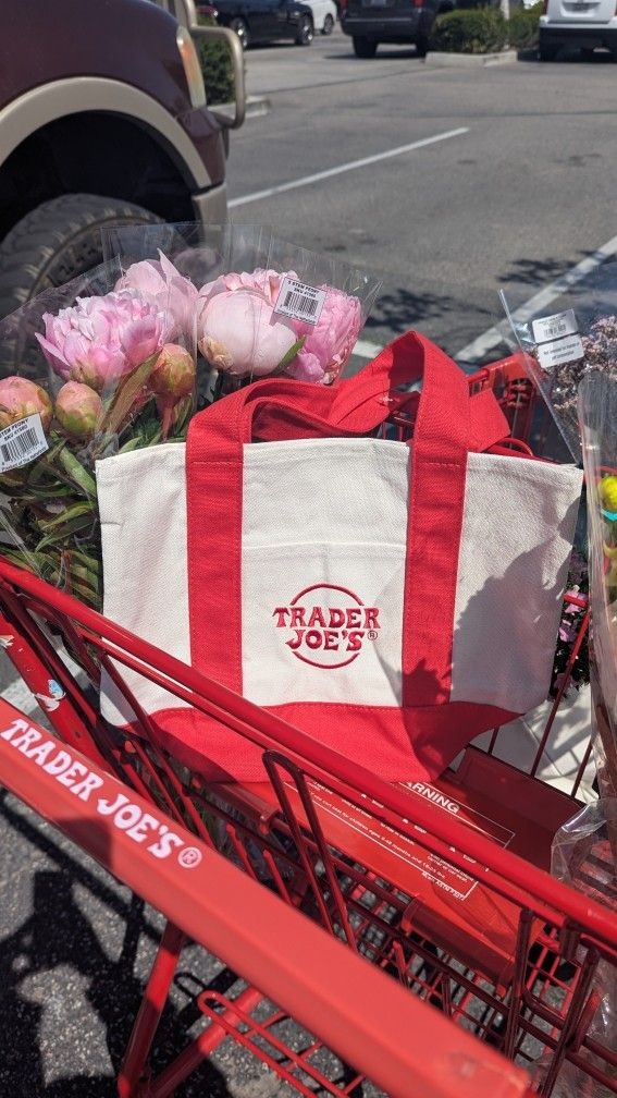 Trader Joe's Red Mini Tote Bag