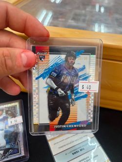 Justin Crawford rookie auto Topps finest baseball sports card /30