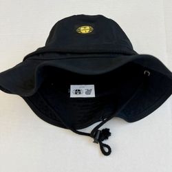 🔴Wu-Tang Bucket Hat WuTang X Albino & Preto Black Yellow Rare Rza Gza