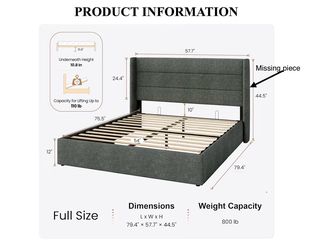 Bed frame with storage