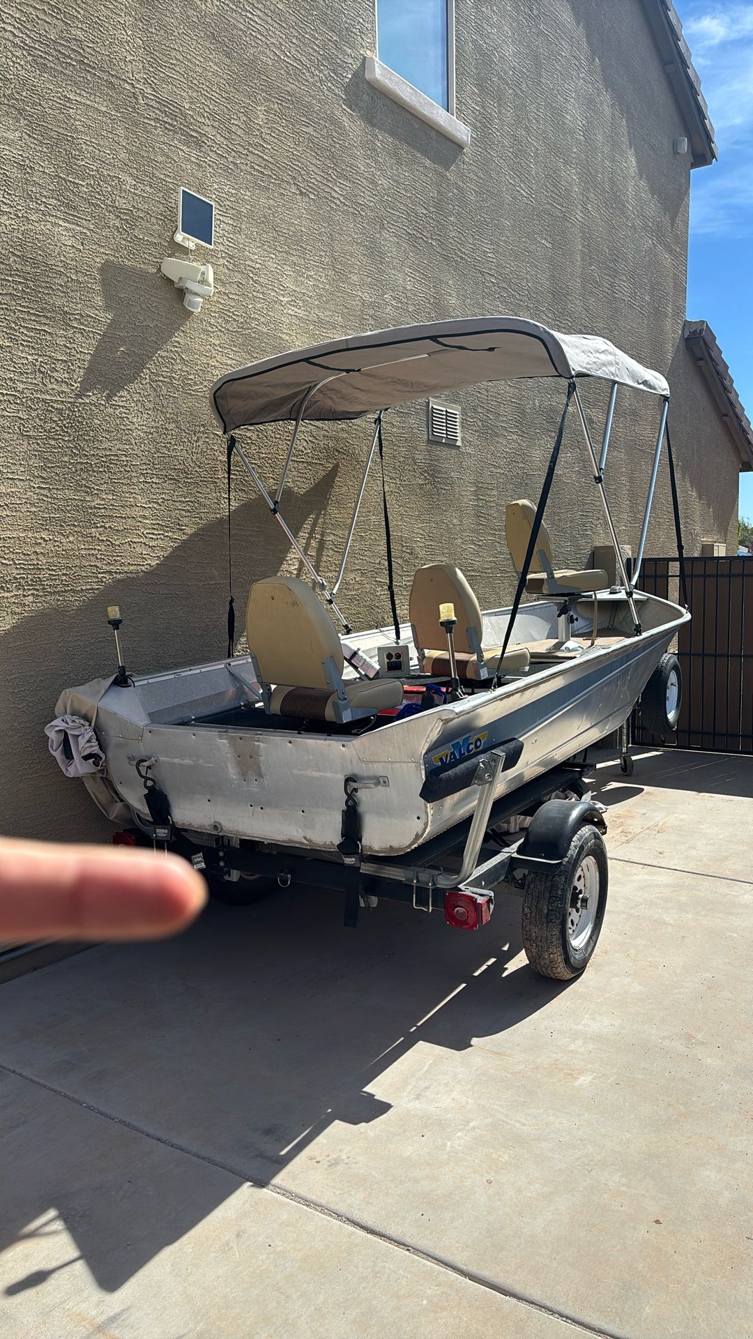 14’ Valco Aluminum Fishing Boat