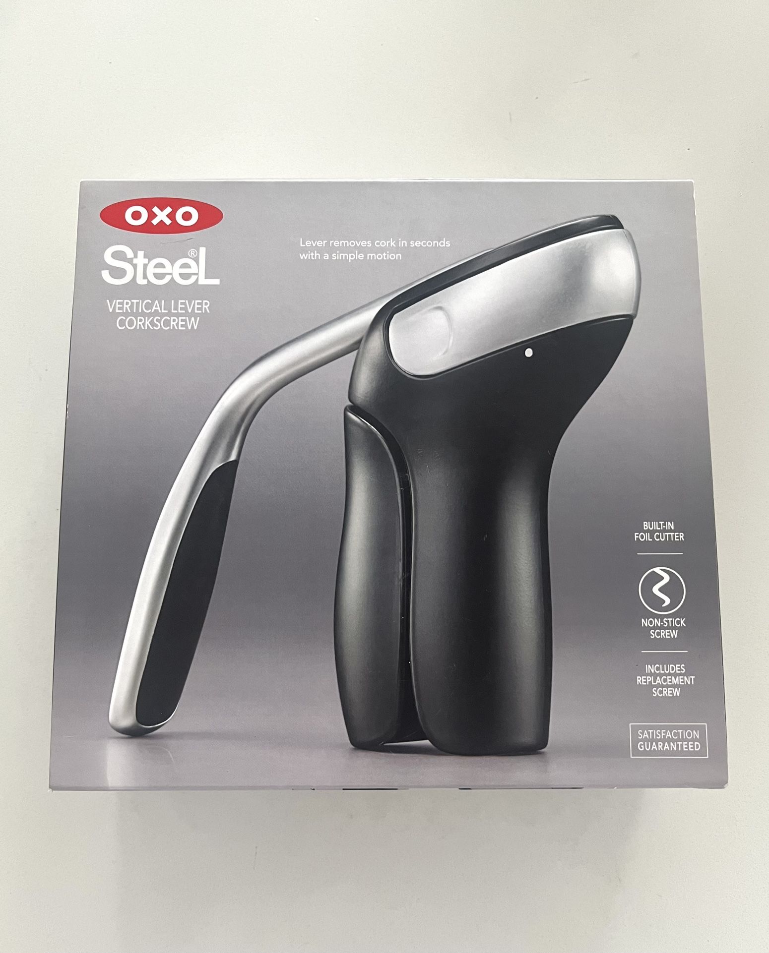 OXO Vertical Lever Corkscrew Wine Opener (Like-New/Open Box)