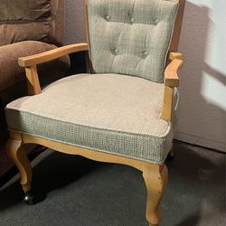 Set of 4 vintage cane back accent chairs on casters