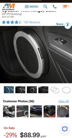 SpeedForm Modern Billet Speaker Trim Rings; Satin