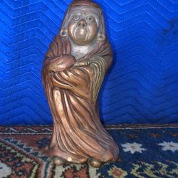 Vintage Japanese Ceramic Deity Sculpture
