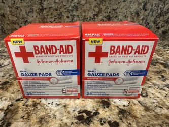 BAND-AID Small Sterile Gauze Pads 2” x 2” – 35 Total