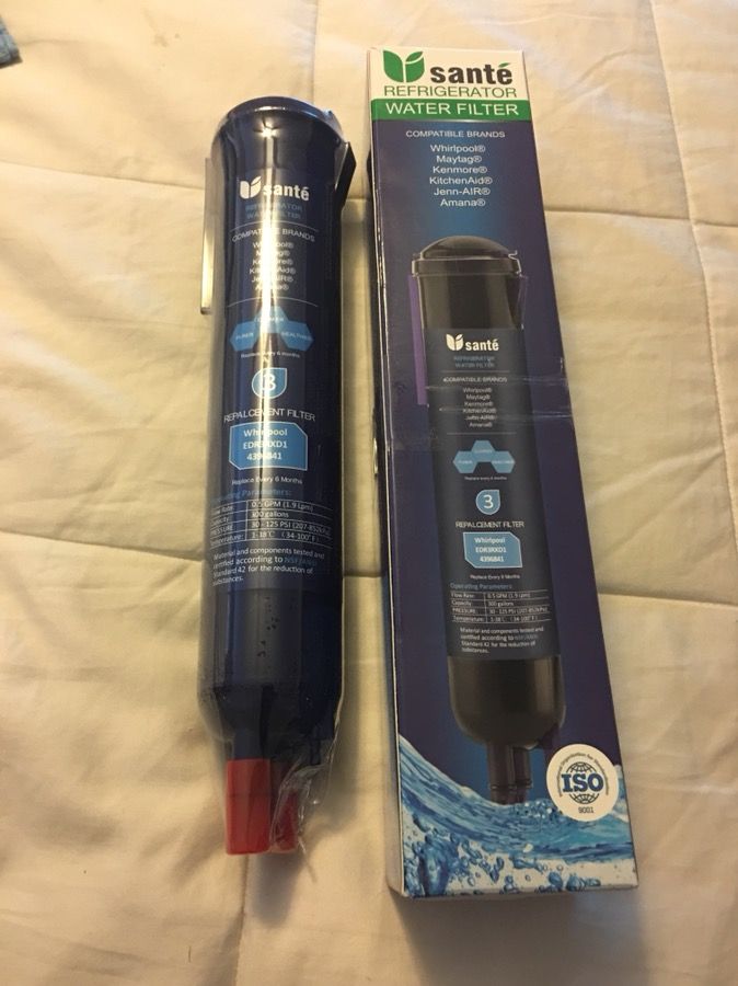 Sante refrigerator water filter whirlpool EDR3RXD1