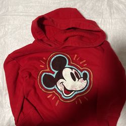 Disney Mickey Mouse Distressed Pullover Hoodie Size 2T
