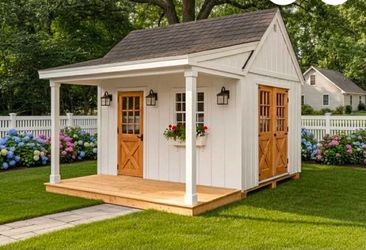 Storage shed 10x12x8  con porch