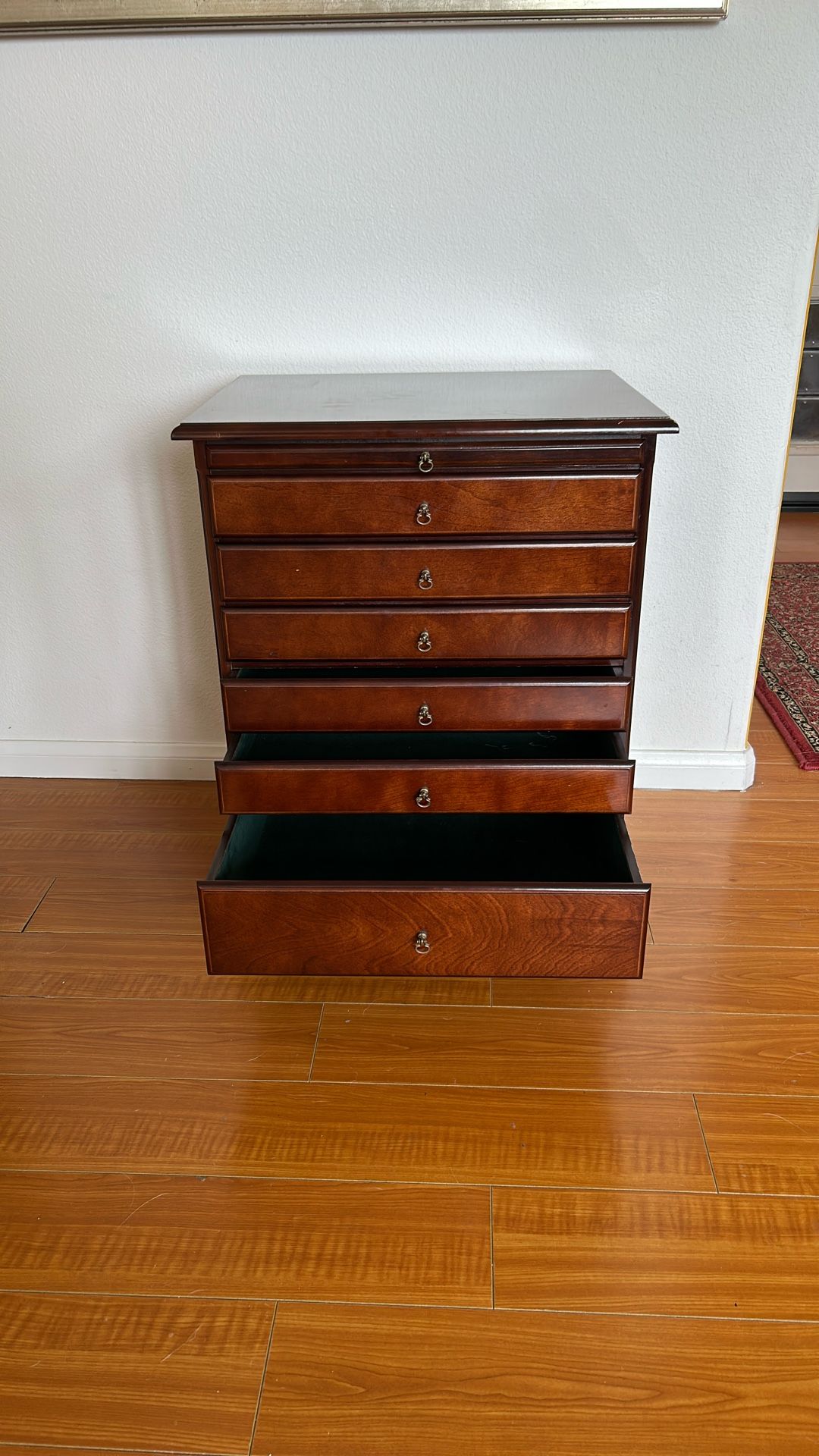 Wooden Jewelry Cabinet /End Table/storage side Table