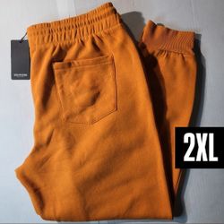true religion bright orange joggers