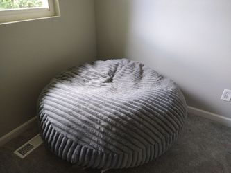 Gray Bean Bag Pillow