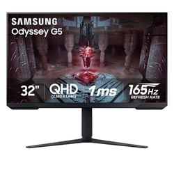 Samsung - Odyssey G51C 32" QHD FreeSync Premium Gaming Monitor with HDR10 (DisplayPort, HDMI) - Black