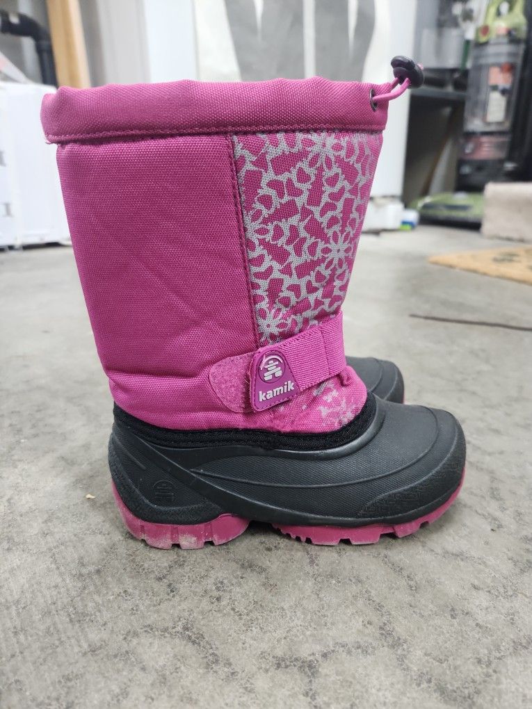 Kamik Snow Boots Pink Kids Size 12