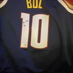 Bol Bol Signed And Certified Nike Jersey