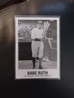 Vintage Babe Ruth Card.
