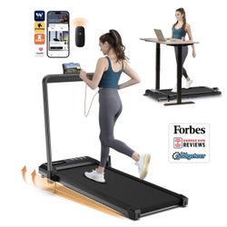 Upgraded Smart 2 in 1 Folding 10% Incline Treadmill