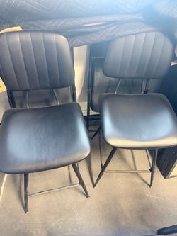 Set of black stools