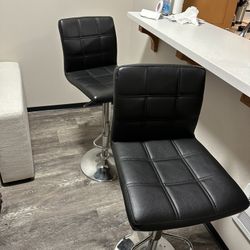 Two bar stools in good condition